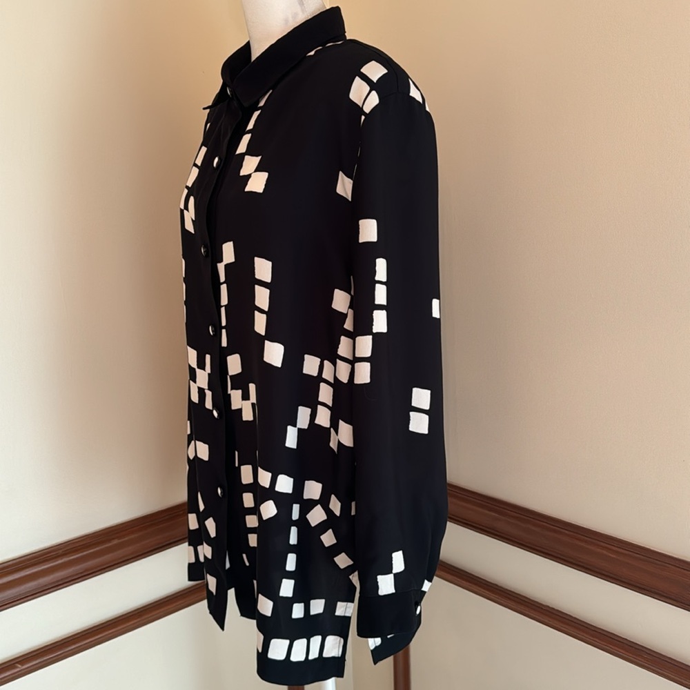 Vintage Peter Popovitch Graphic Button Down Blouse - Picture 6 of 15